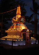 Stupa at Night for offerings